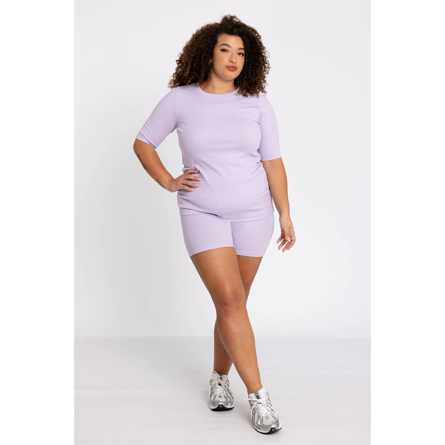 YOEK Lounge T-shirt lila