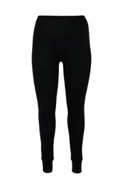 thumbnail: YOEK Lounge aansluitend high waist legging zwart rib gebreid