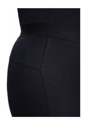 thumbnail: YOEK Lounge aansluitend high waist legging zwart rib gebreid