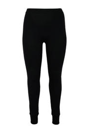 thumbnail: YOEK Lounge aansluitend high waist legging zwart rib gebreid