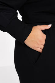thumbnail: YOEK Lounge maxi rok zwart