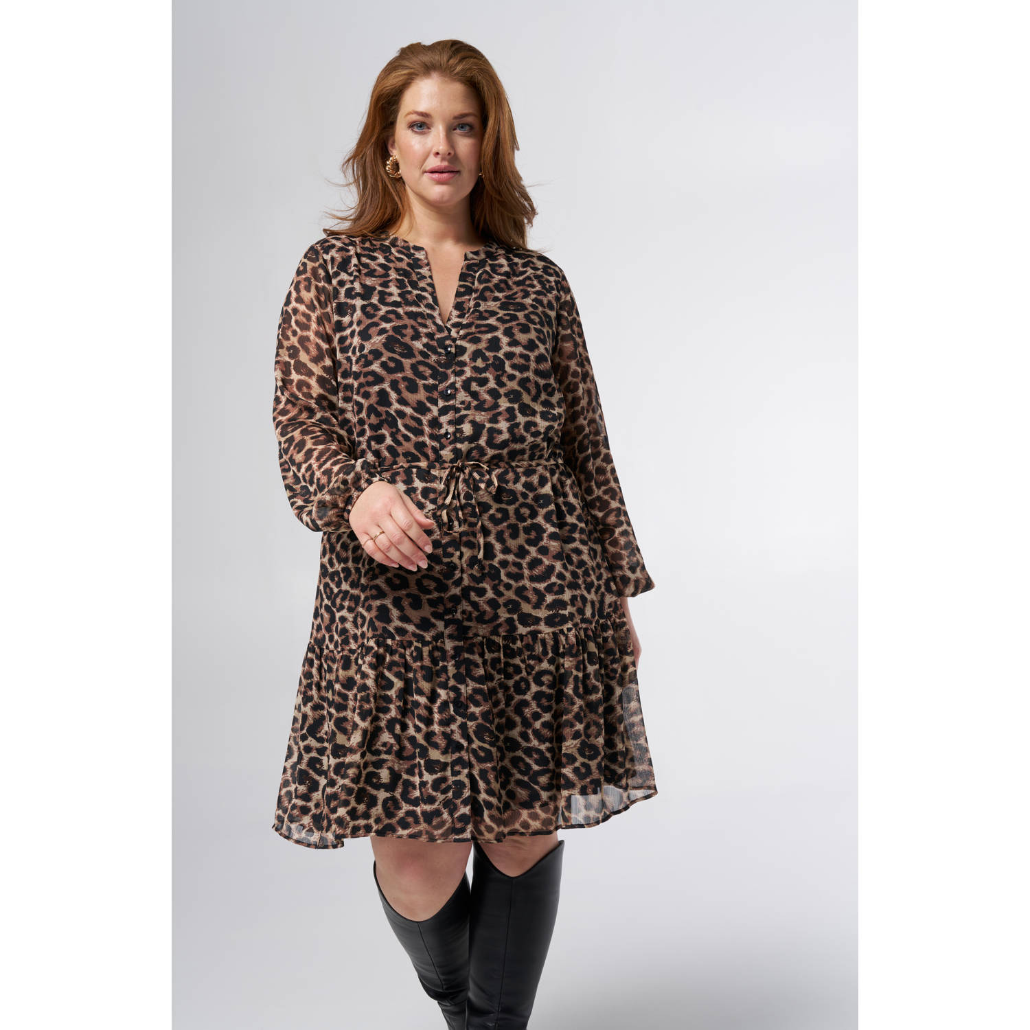 MS Mode blousejurk bruin