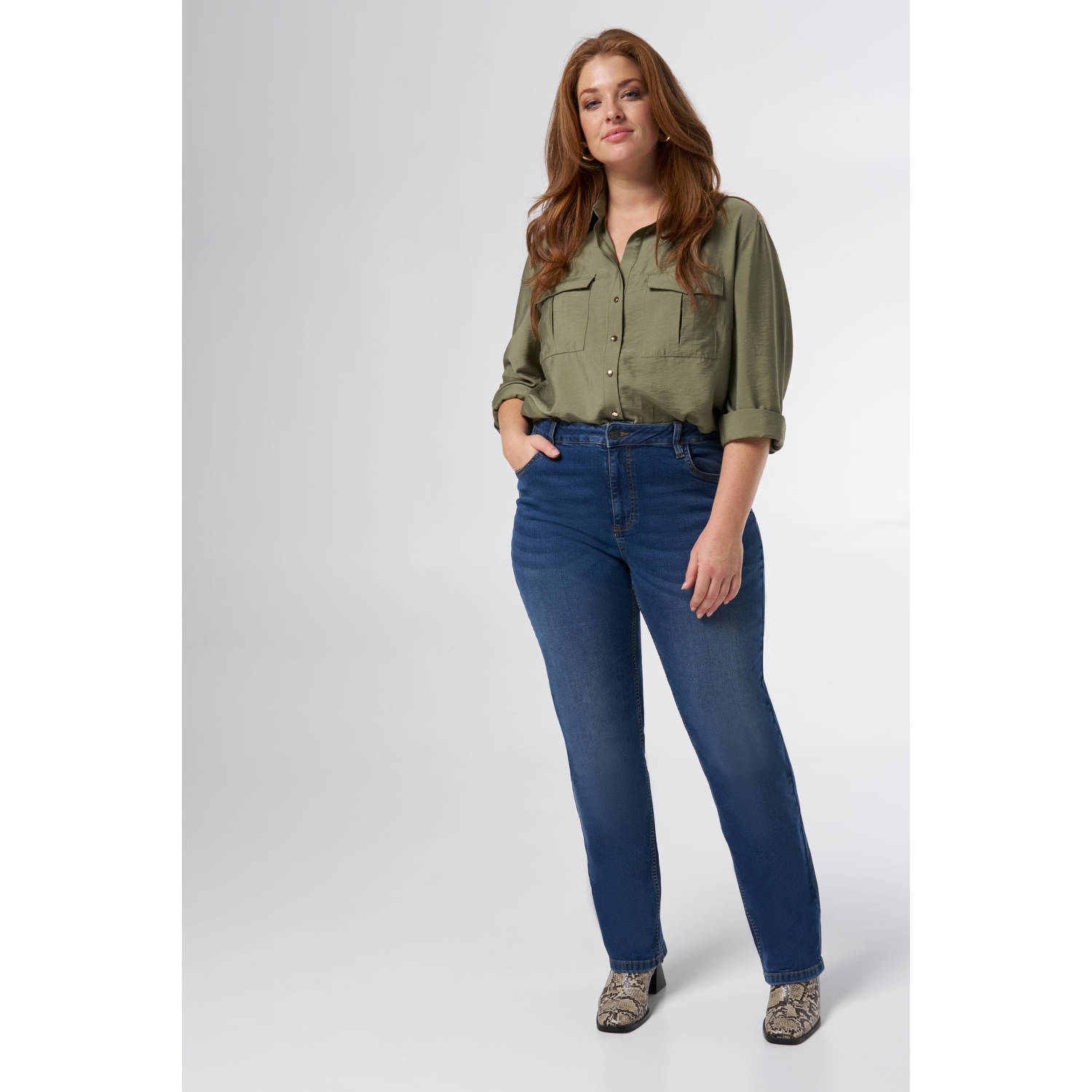 MS Mode blouse kaki