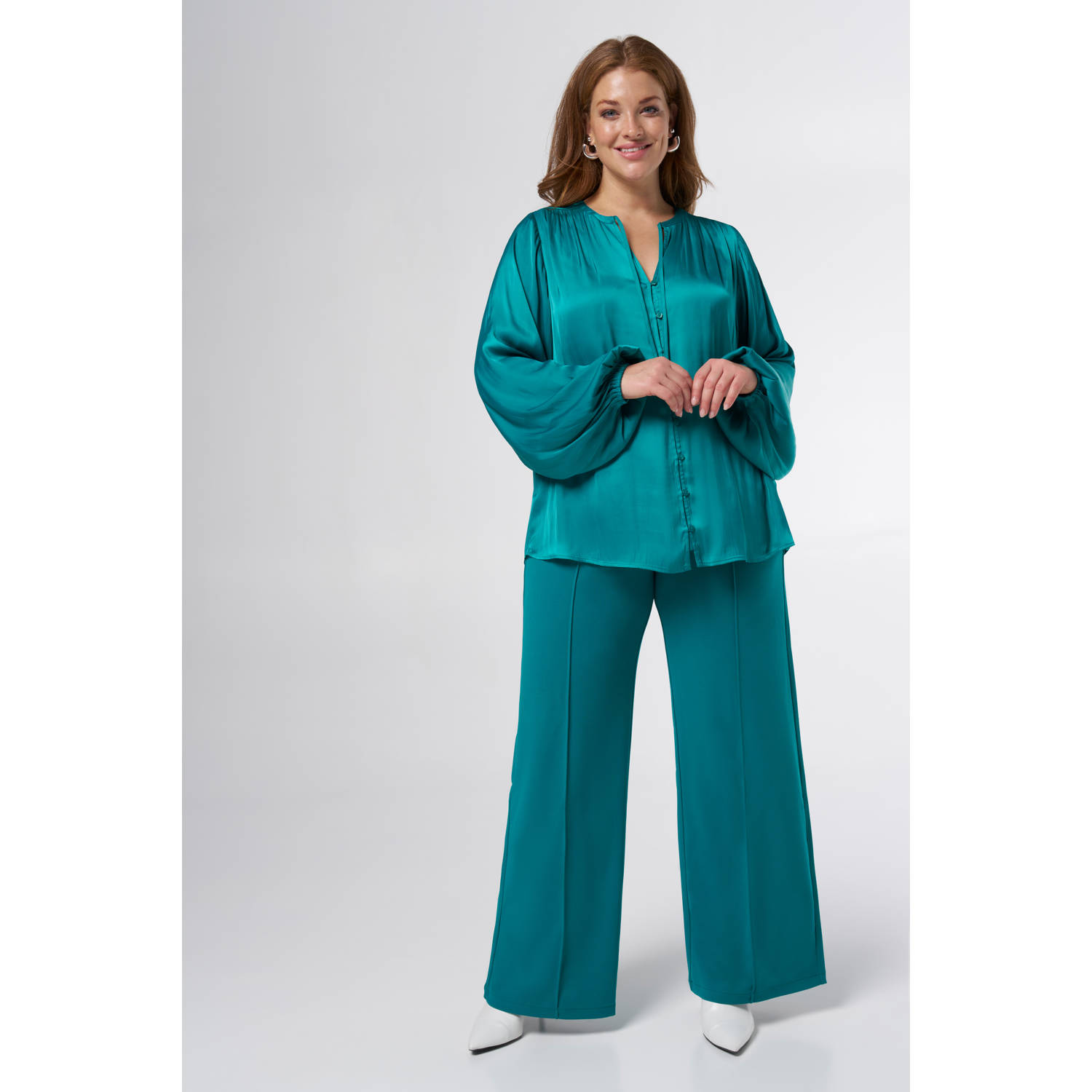MS Mode blouse lichtblauw