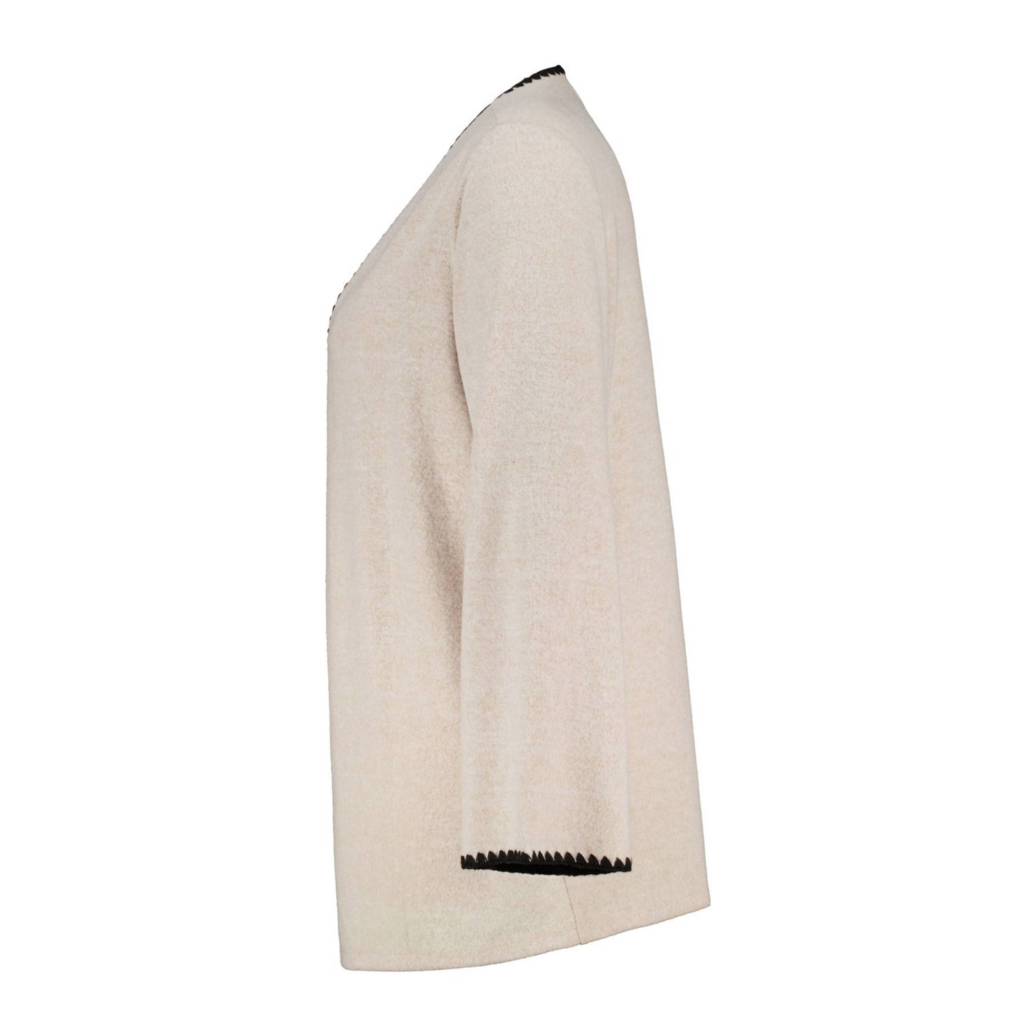 MS Mode gebreid vest zand