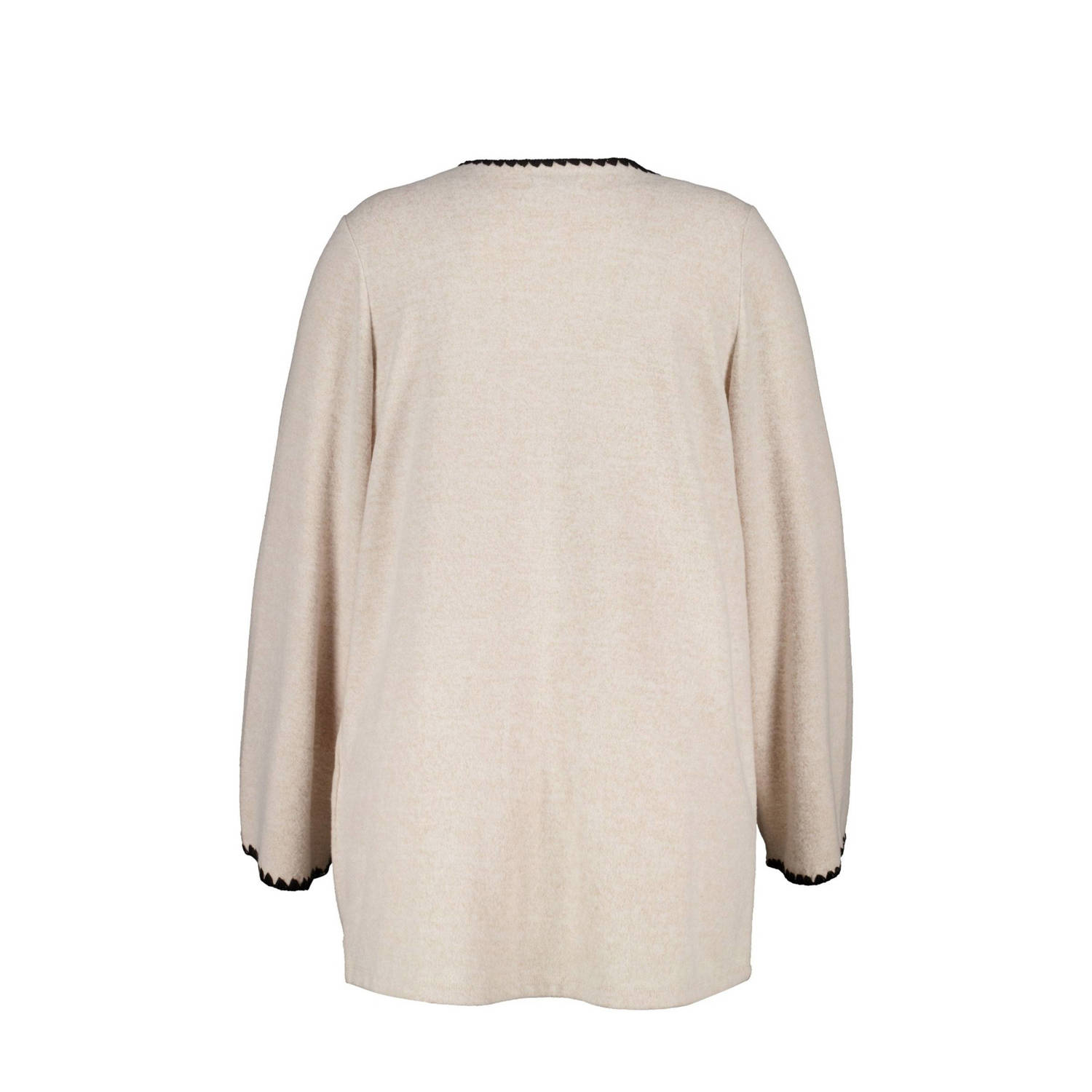 MS Mode gebreid vest zand