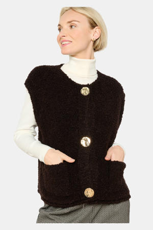 gilet donkerbruin