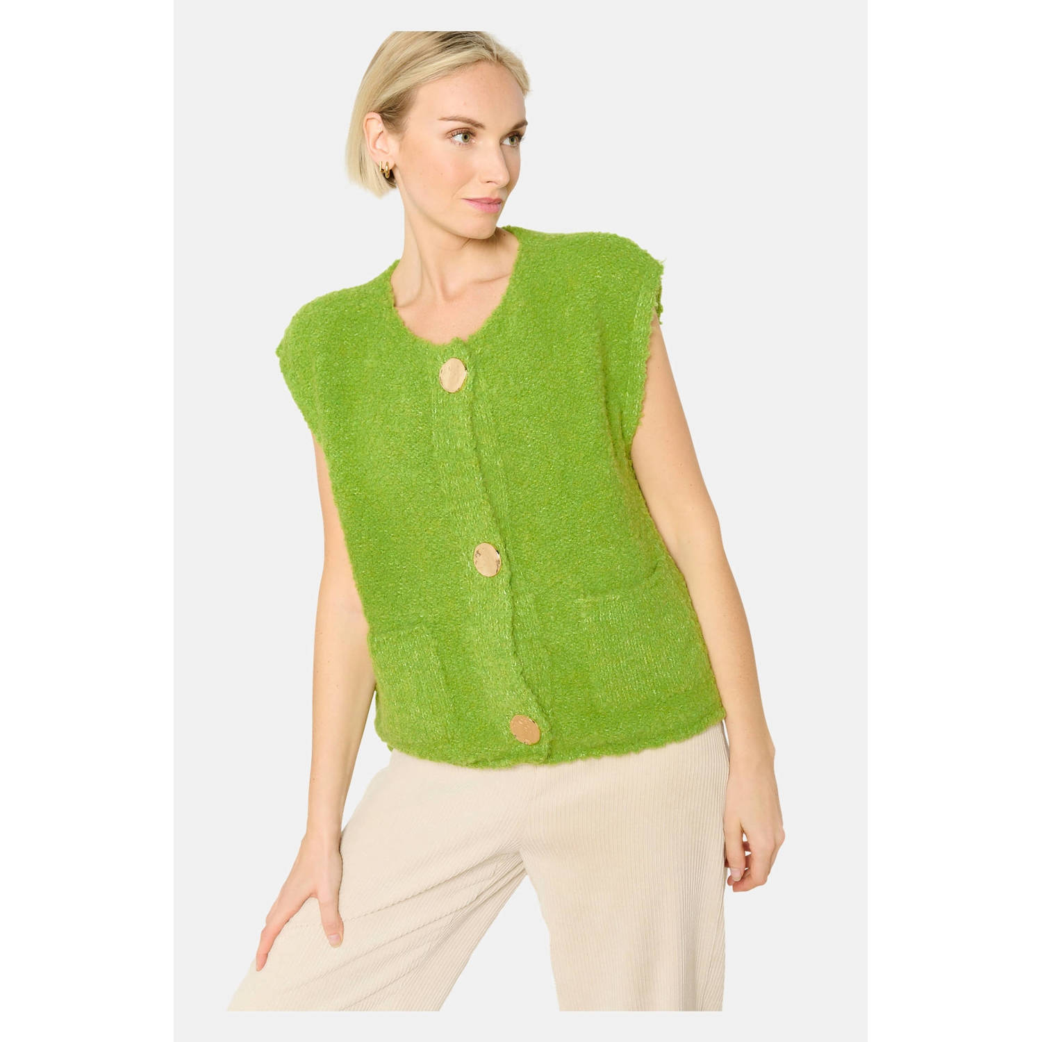 LOLALIZA gilet groen