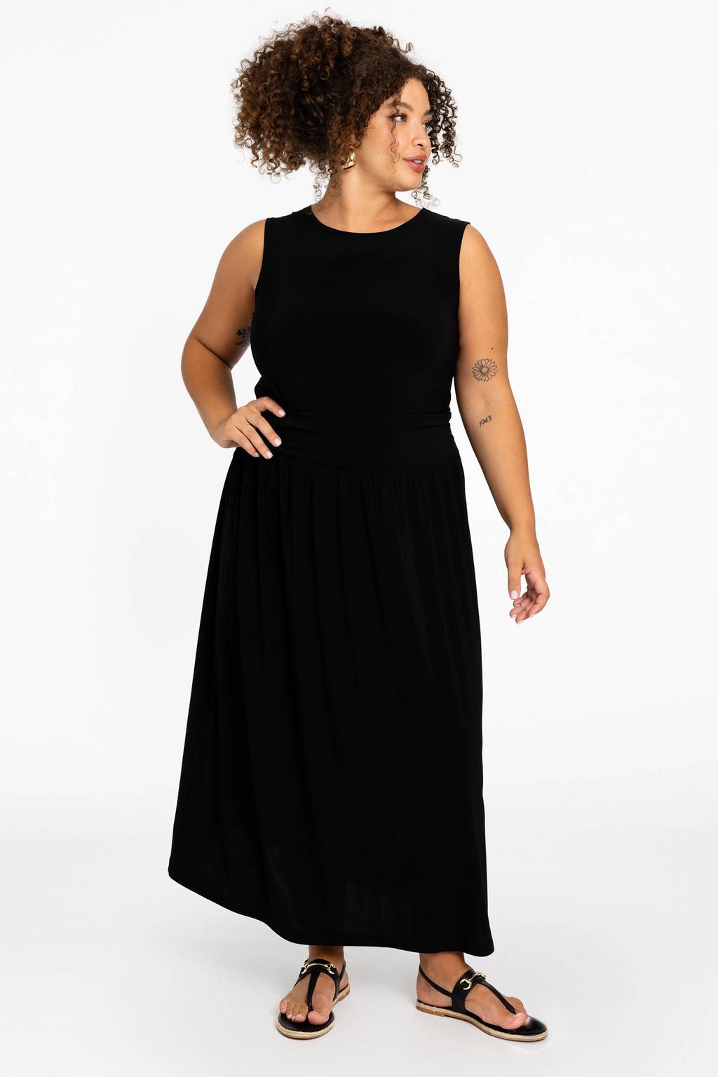 YOEK Maxi rok zwart DOLCE
