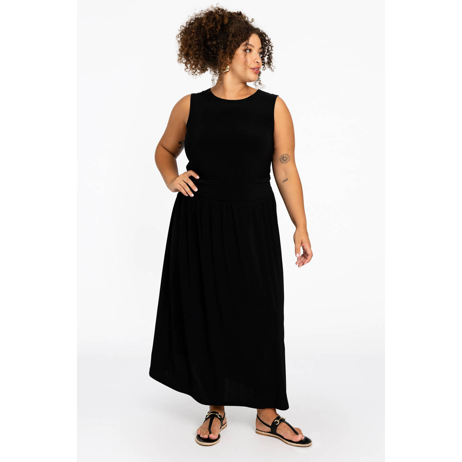 YOEK Maxi rok zwart DOLCE