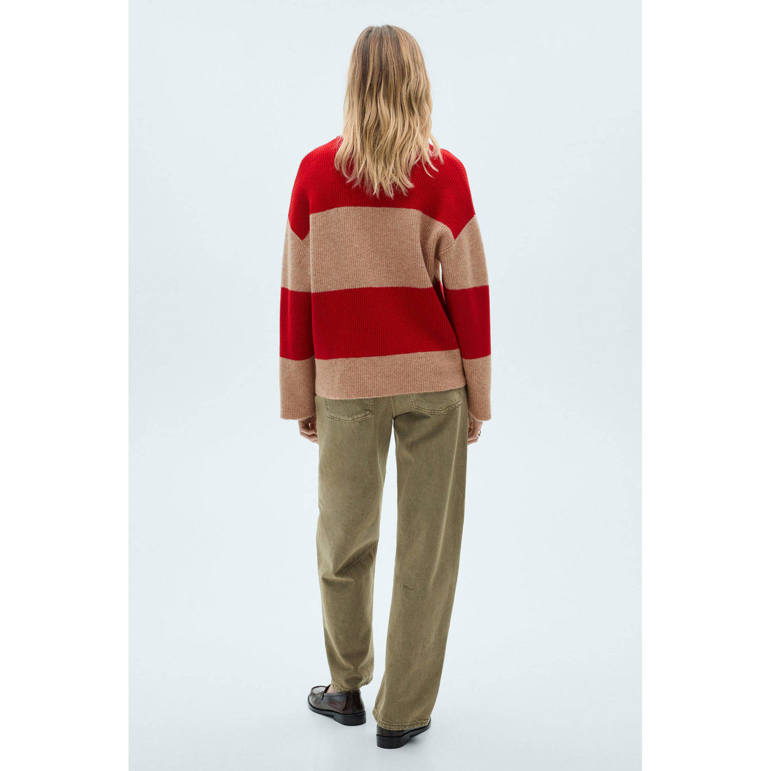 Mango gebreide trui rood