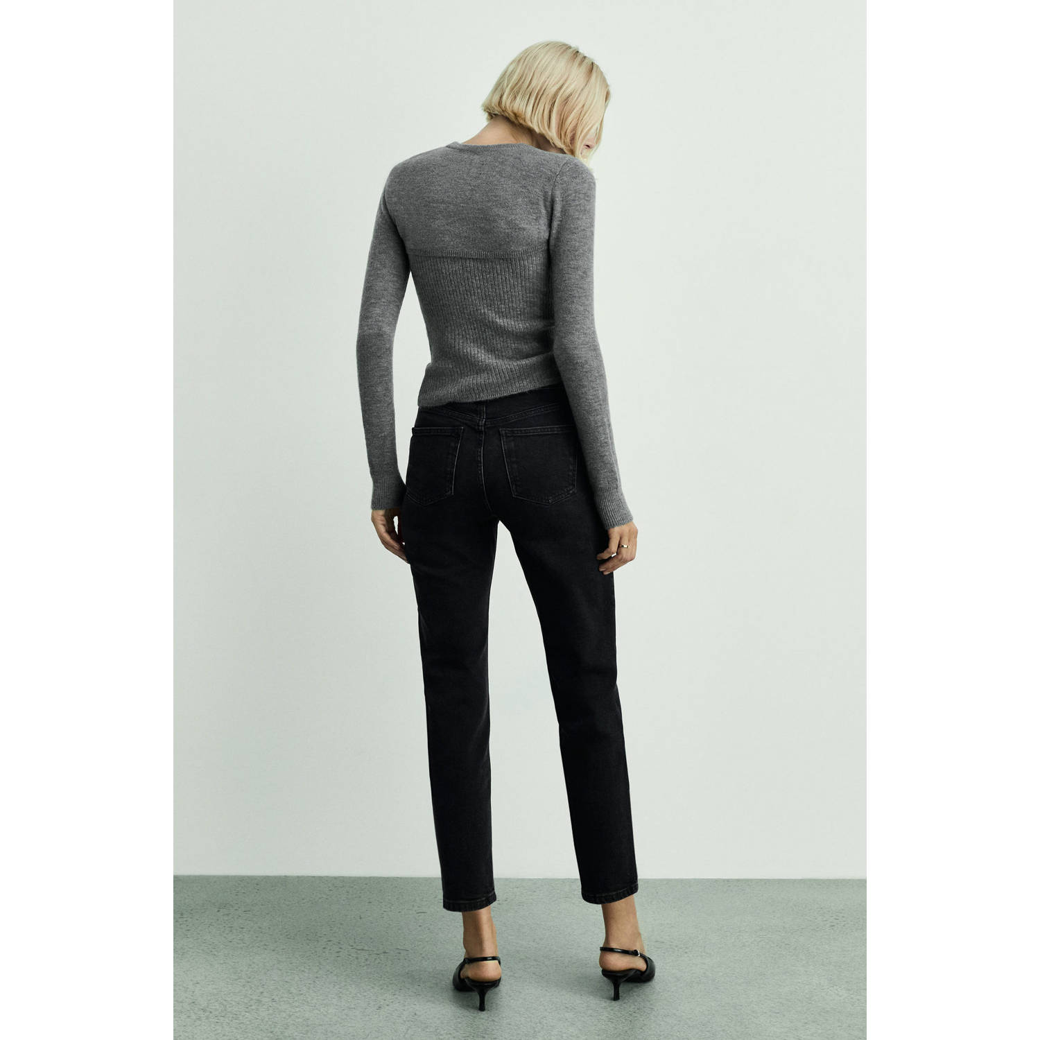 Mango grey denim