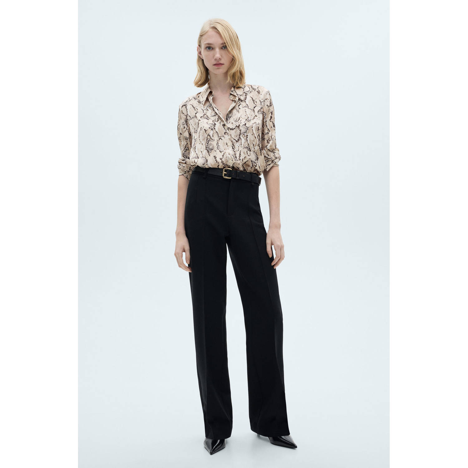 Mango blouse beige