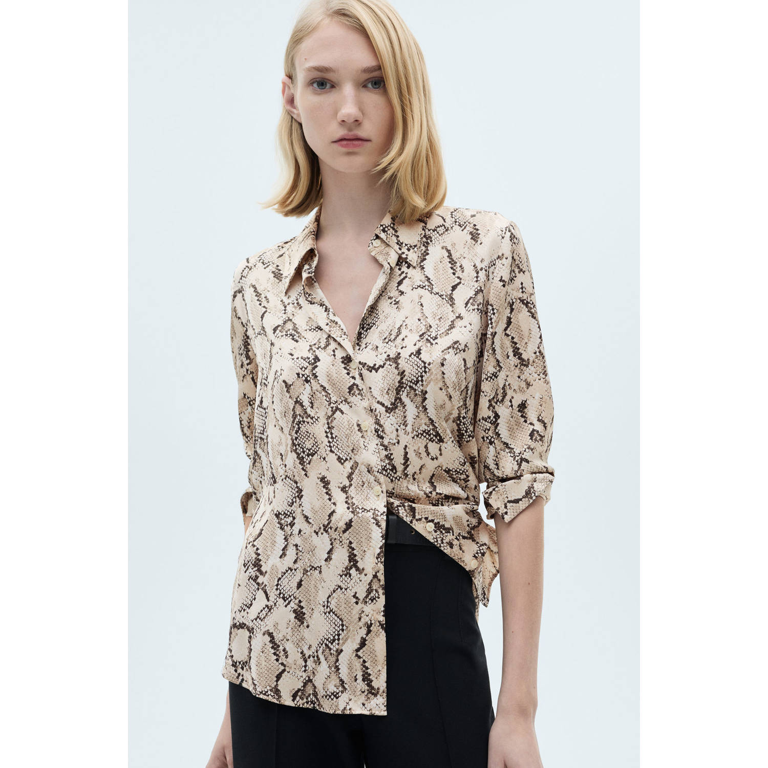 Mango blouse beige