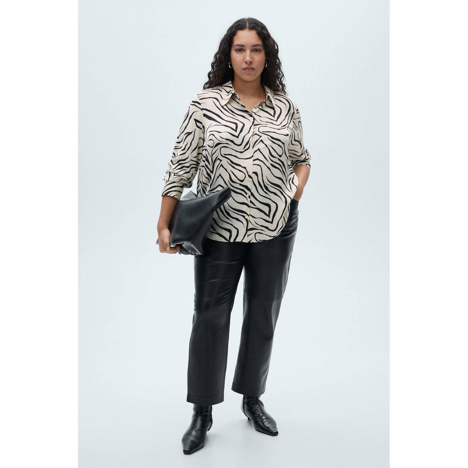Mango blouse ecru