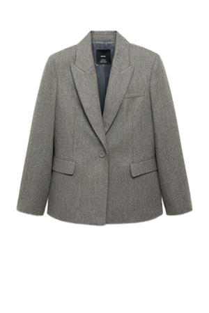 regular blazer grijs