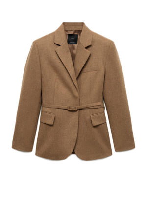 getailleerde blazer camel
