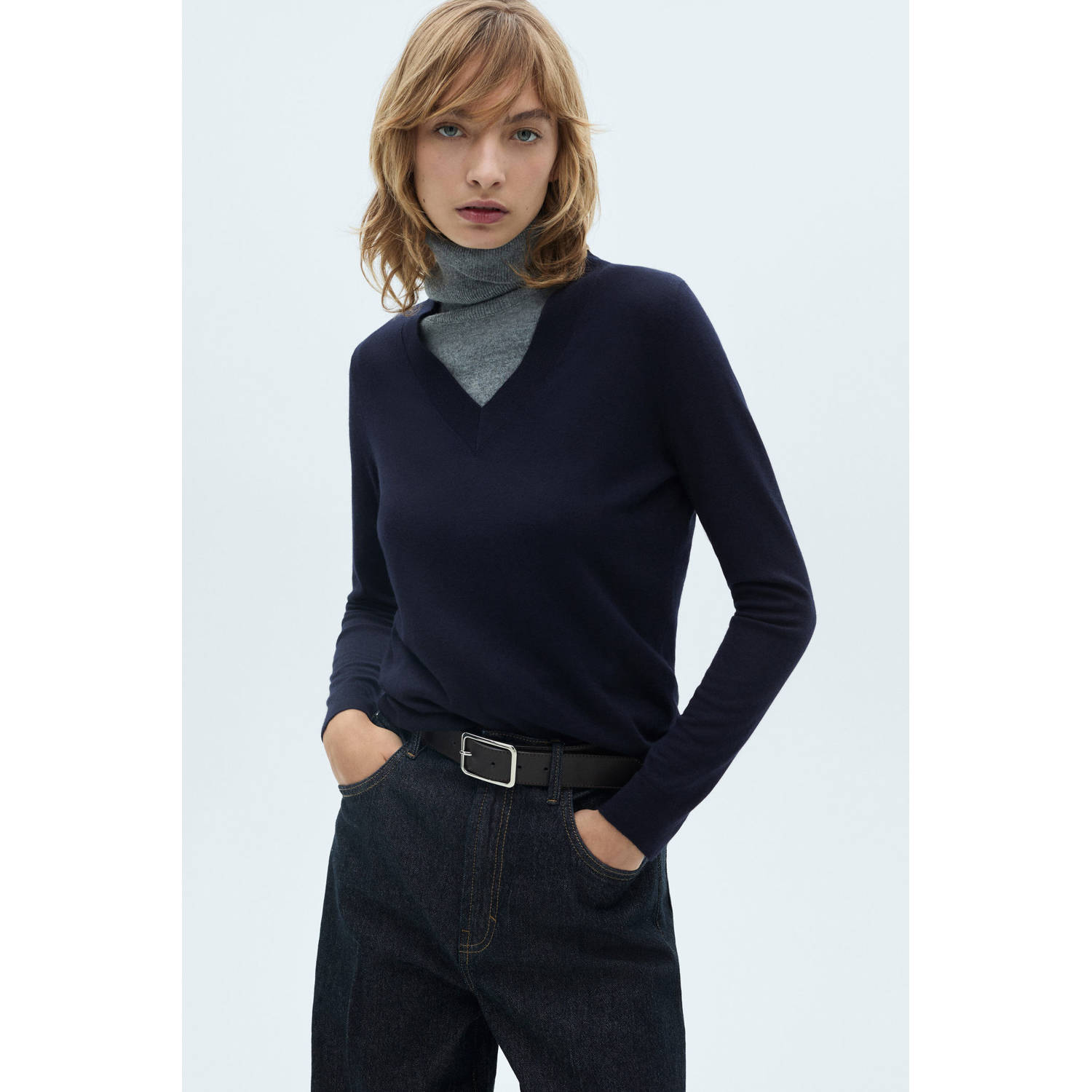Mango pullover marine