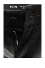 thumbnail: Mango imitatieleren broek zwart