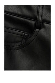 thumbnail: Mango imitatieleren broek zwart