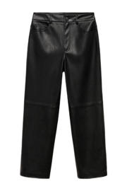 thumbnail: Mango imitatieleren broek zwart