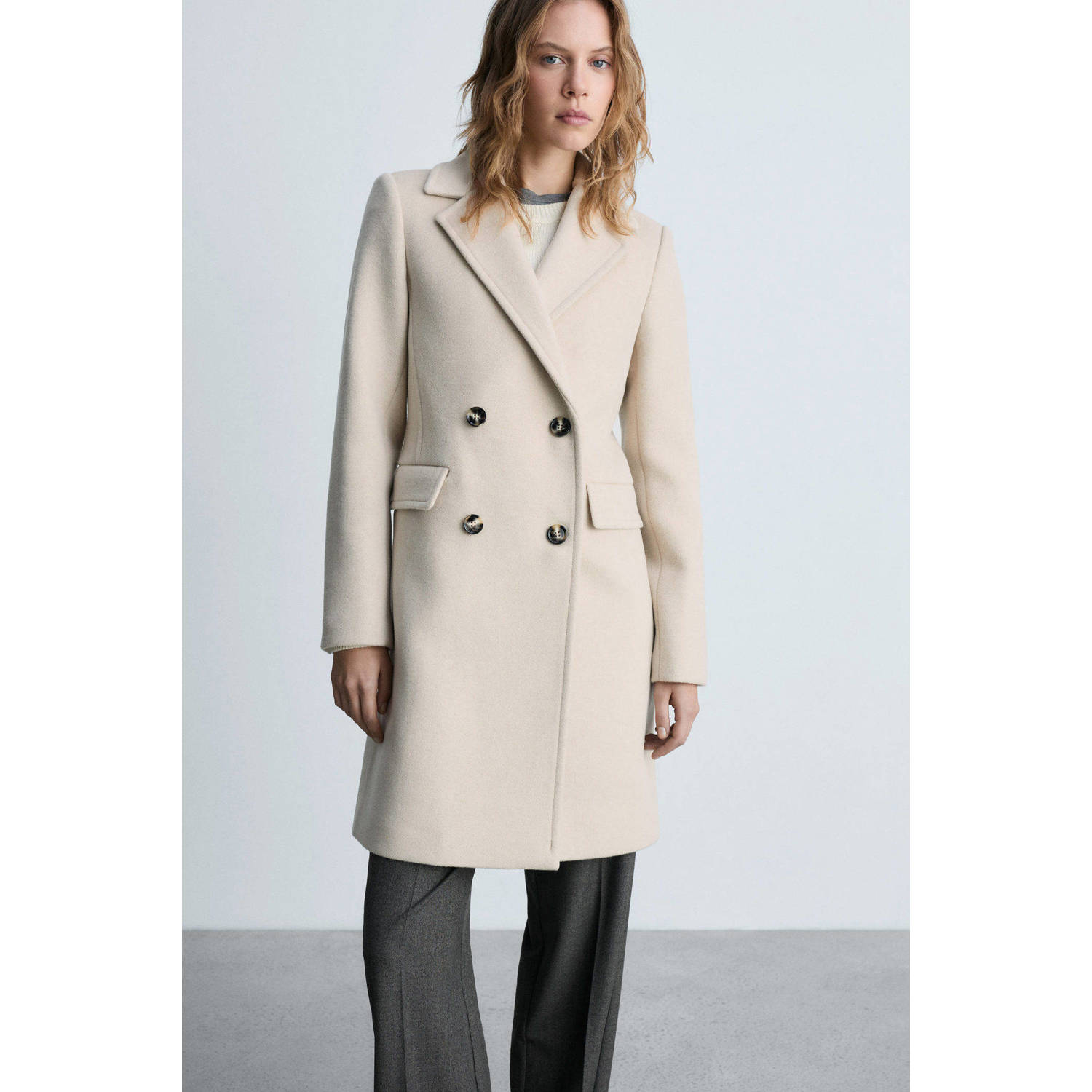 Mango manteljas beige