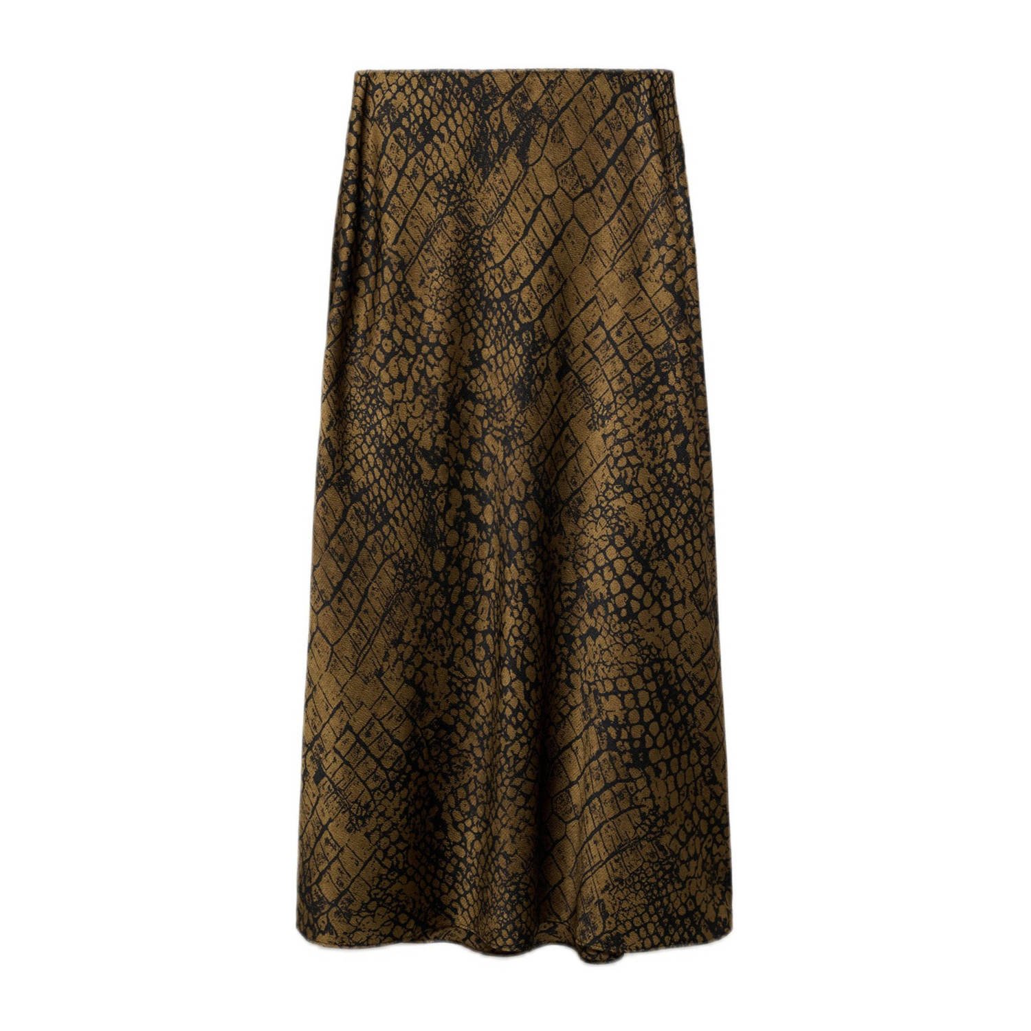 Mango midi rok bruin