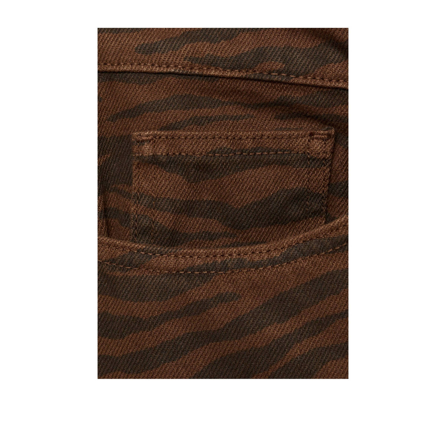 Mango regular waist donkerbruin