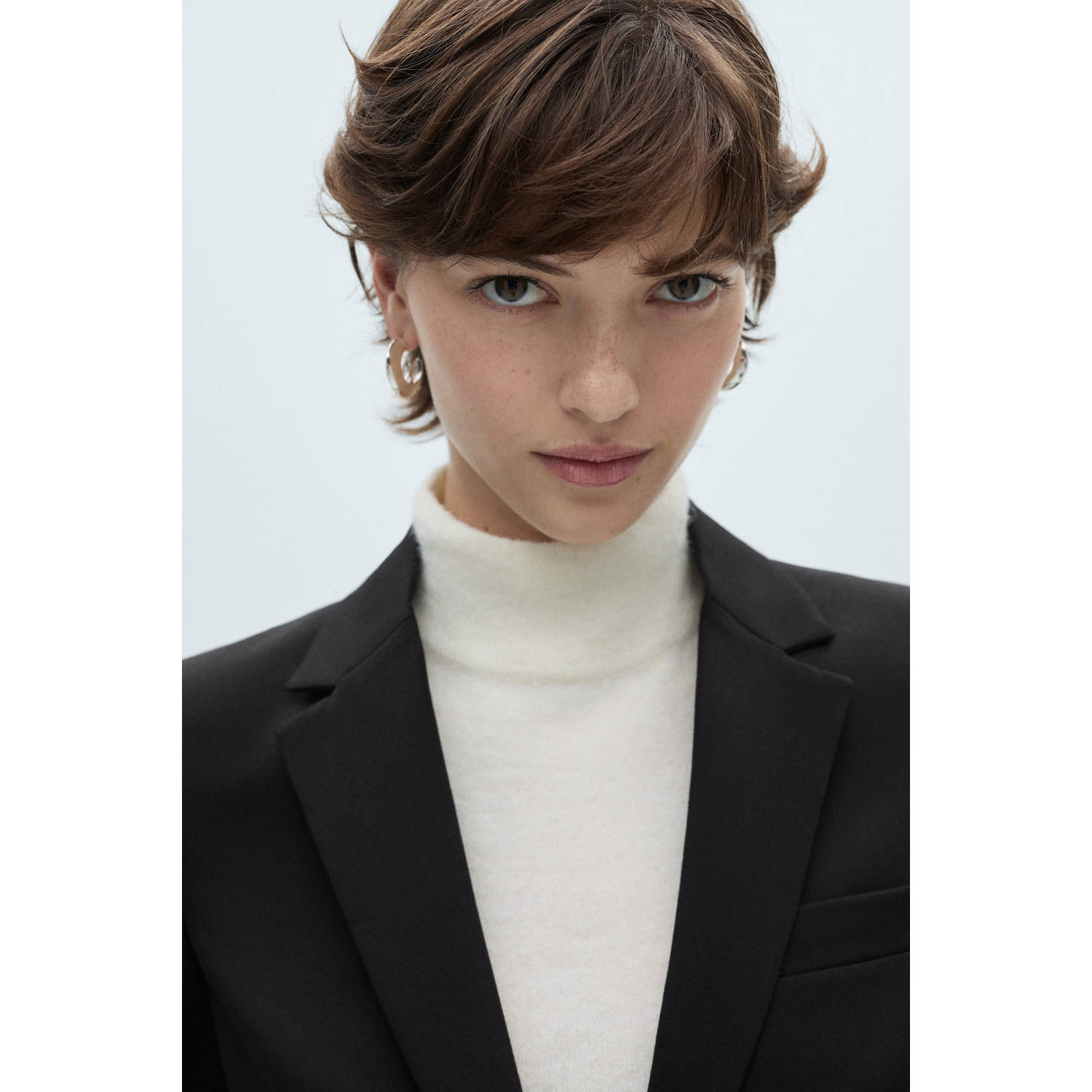 Mango regular blazer zwart