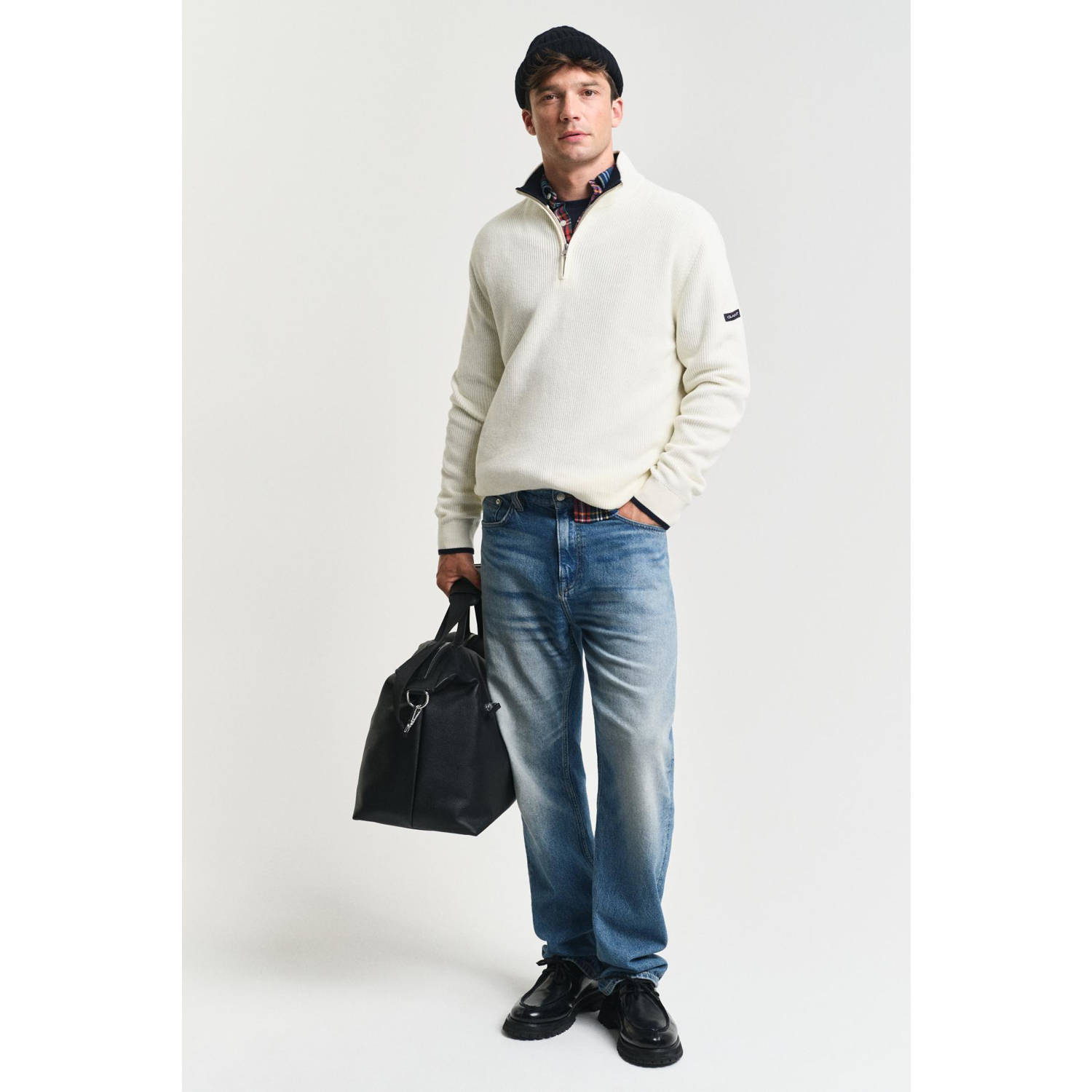 GANT trui gebreid beige