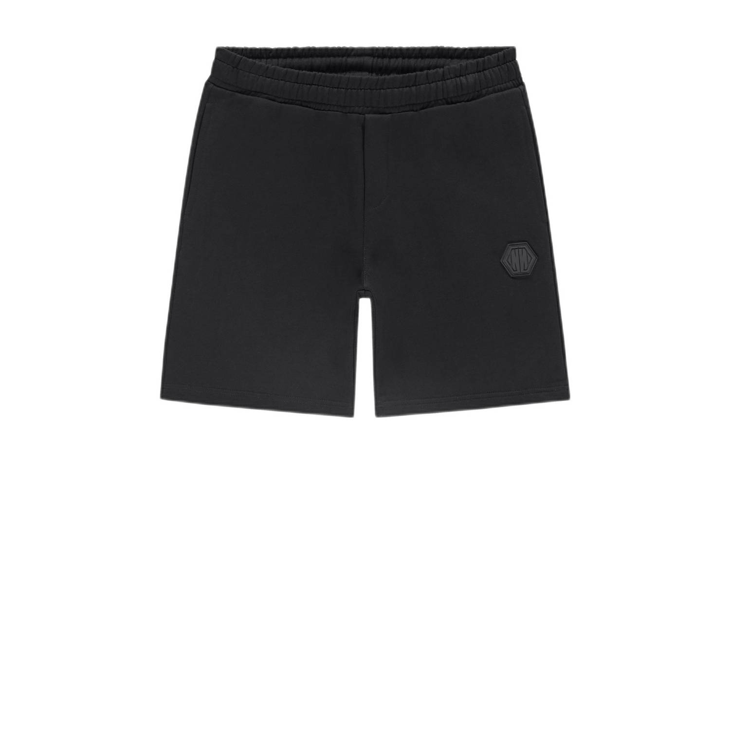 NIK & NIK Jongens Broeken Icon Sweatshort Zwart