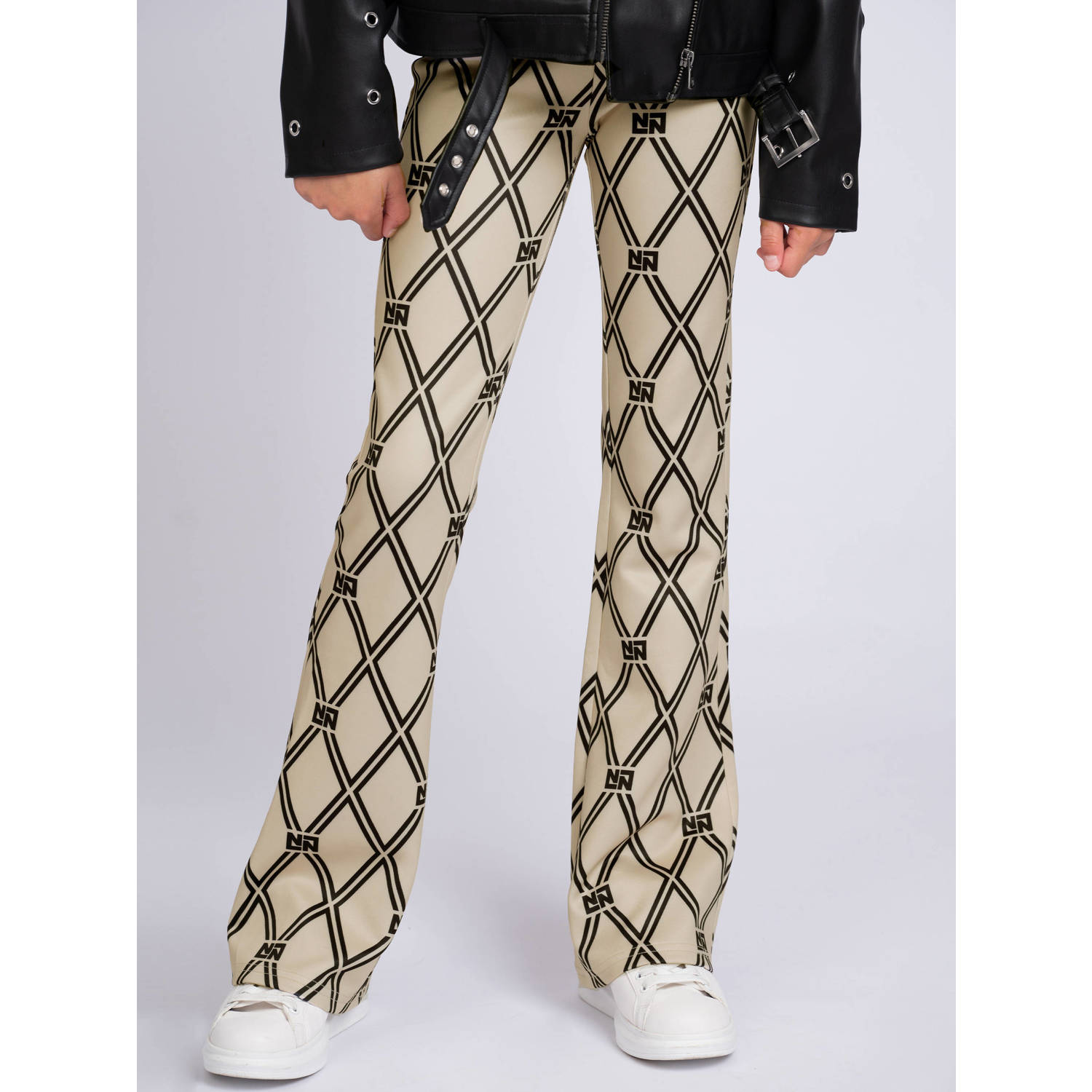NIK&NIK flared broek beige