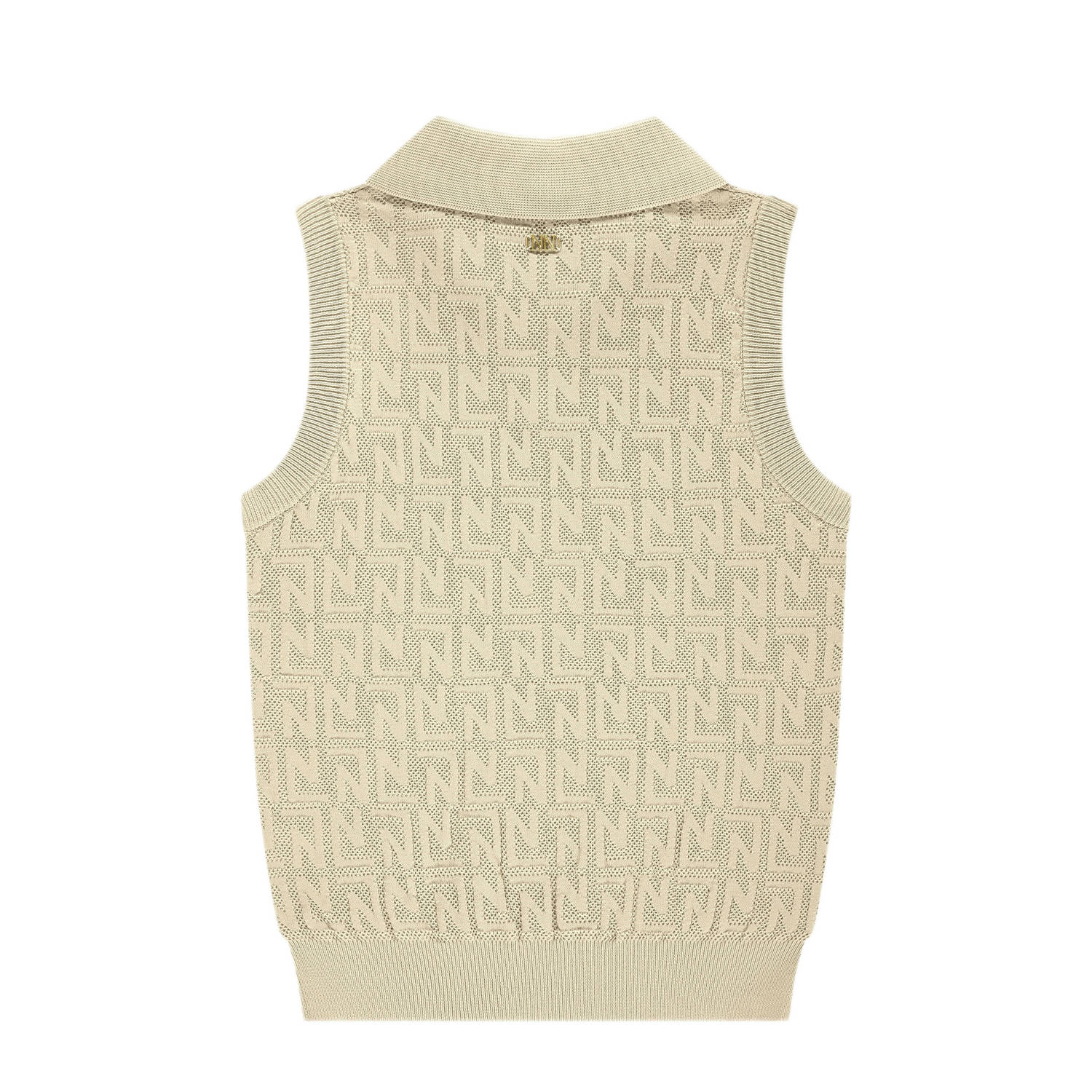 NIK&NIK mouwloze top beige