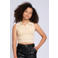 NIK&NIK mouwloze top beige