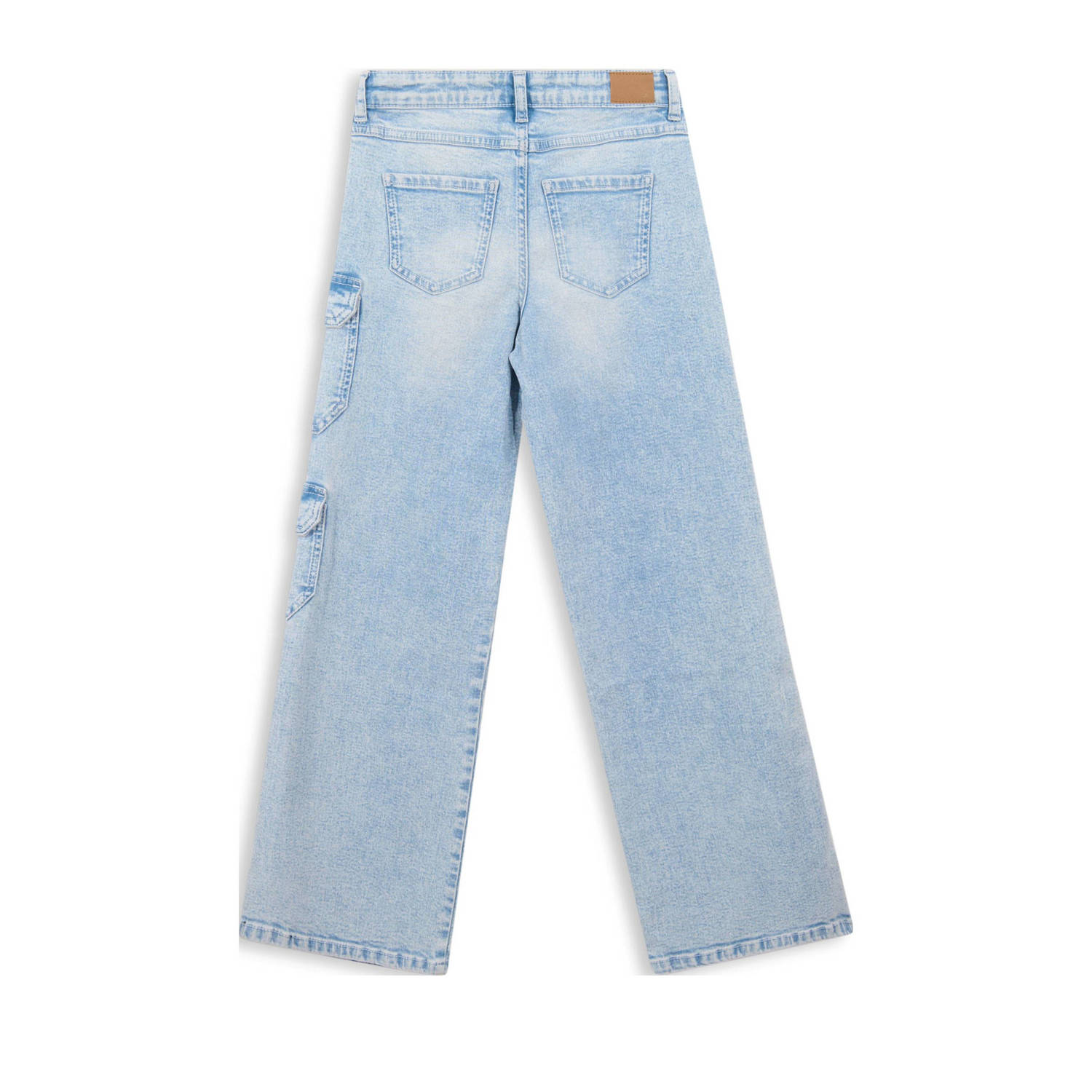 Shoeby wide leg regular waist jeans light blue denim