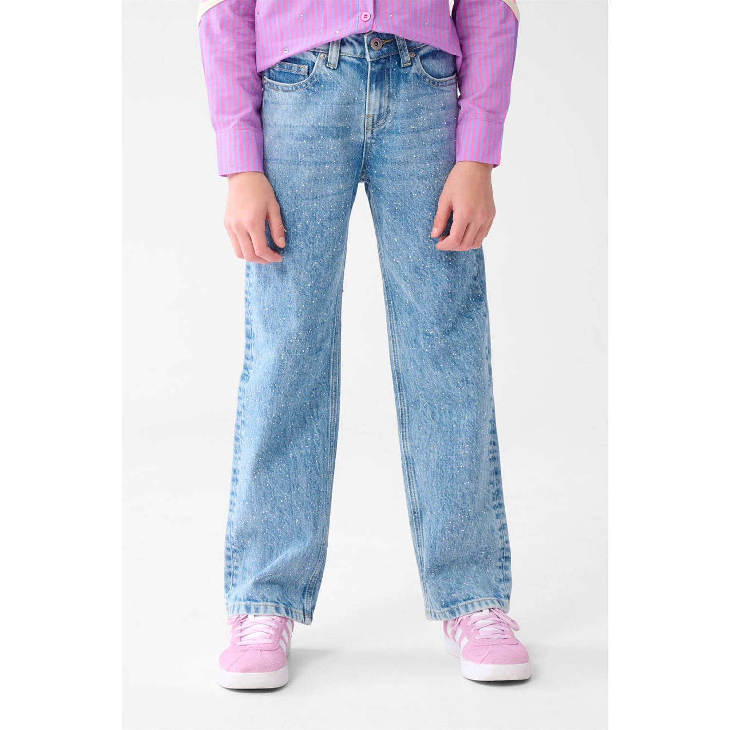 Shoeby straight regular waist medium blue denim