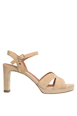 suède sandalettes beige
