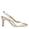 Manfield leren slingback pumps goud