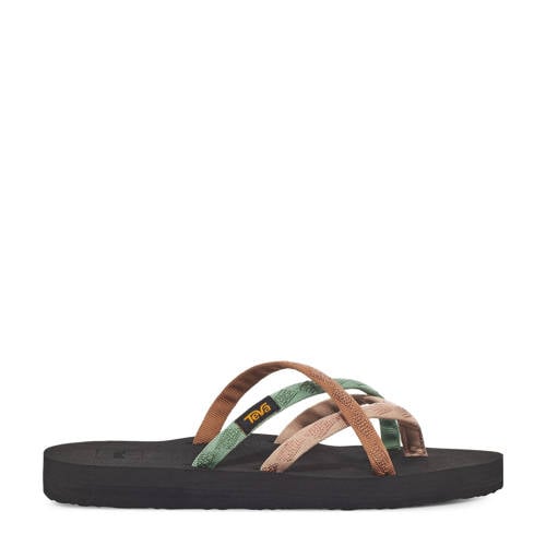 Teva slippers beige/groen/zwart