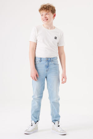 tapered jeans light blue denim
