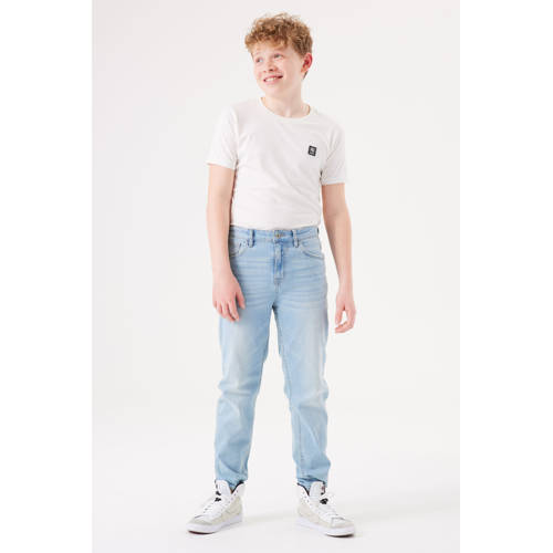 Garcia tapered jeans light blue denim afbeelding