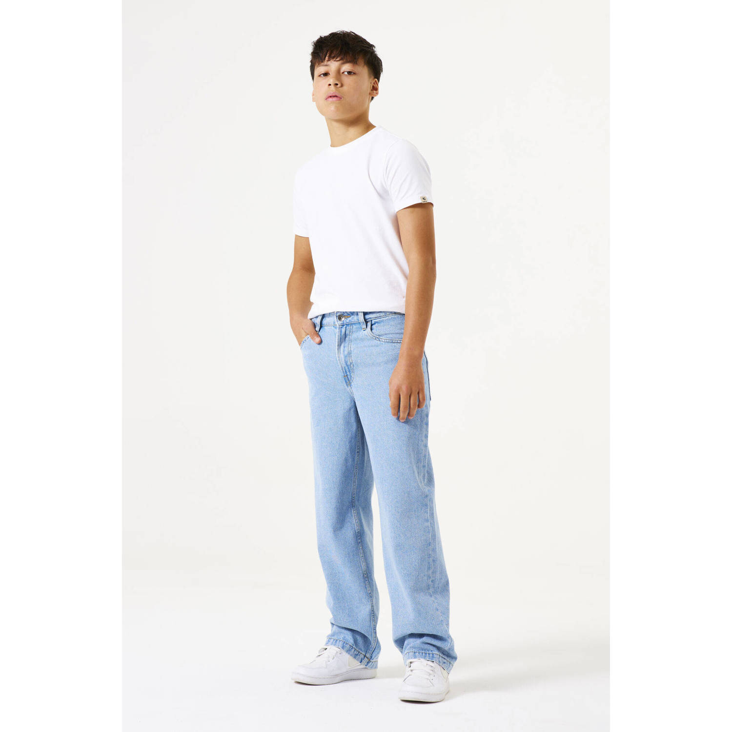 Garcia loose fit jeans light blue denim