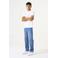 Garcia straight leg jeans high waist medium blue denim