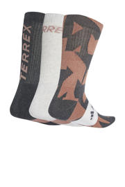 thumbnail: adidas Terrex wandelsokken Multi - set van 3 wit/zwart/oudroze