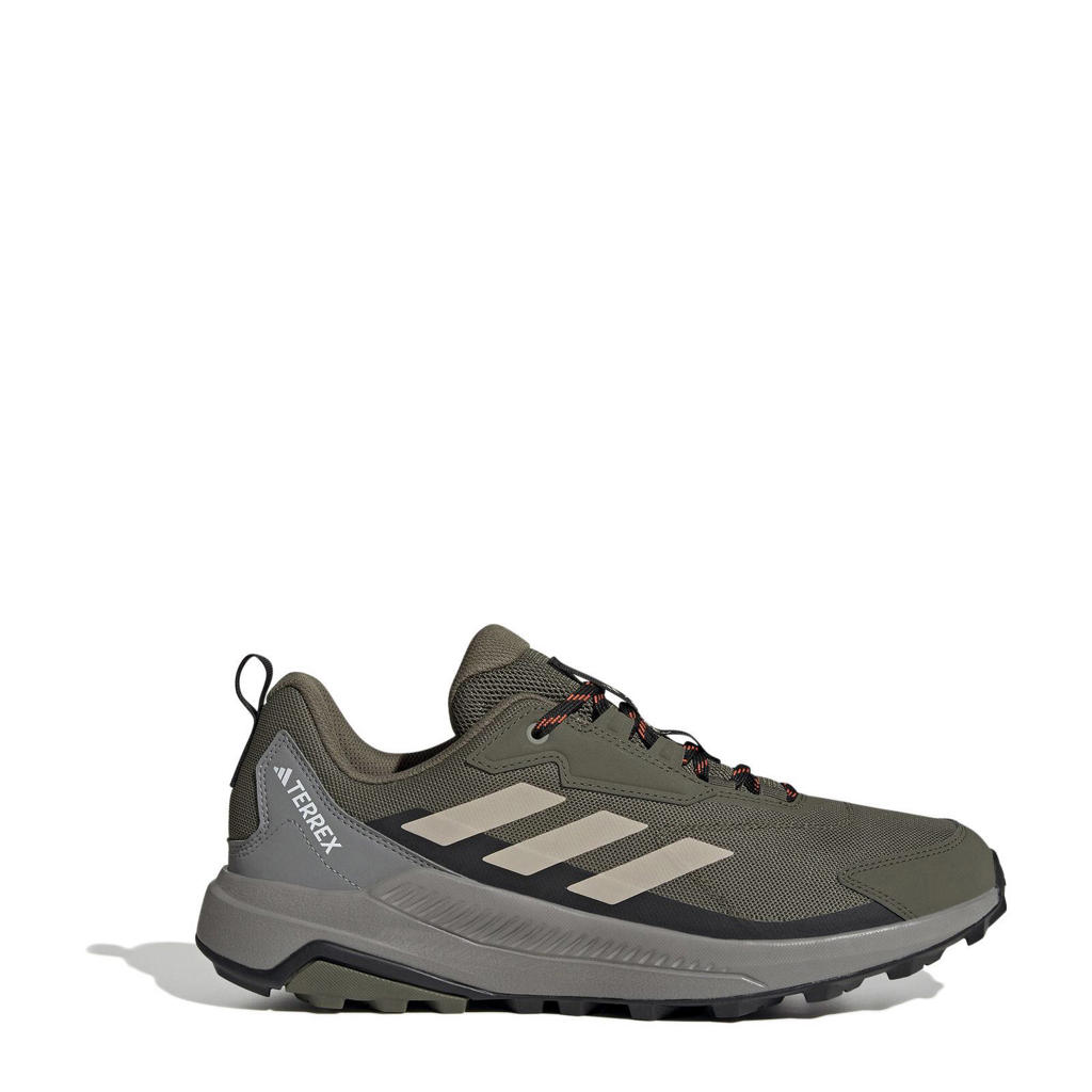 Olijfgroene heren adidas Terrex Anylander wandelschoenen van mesh-pu/voering: mesh/voetbed: eva met veters