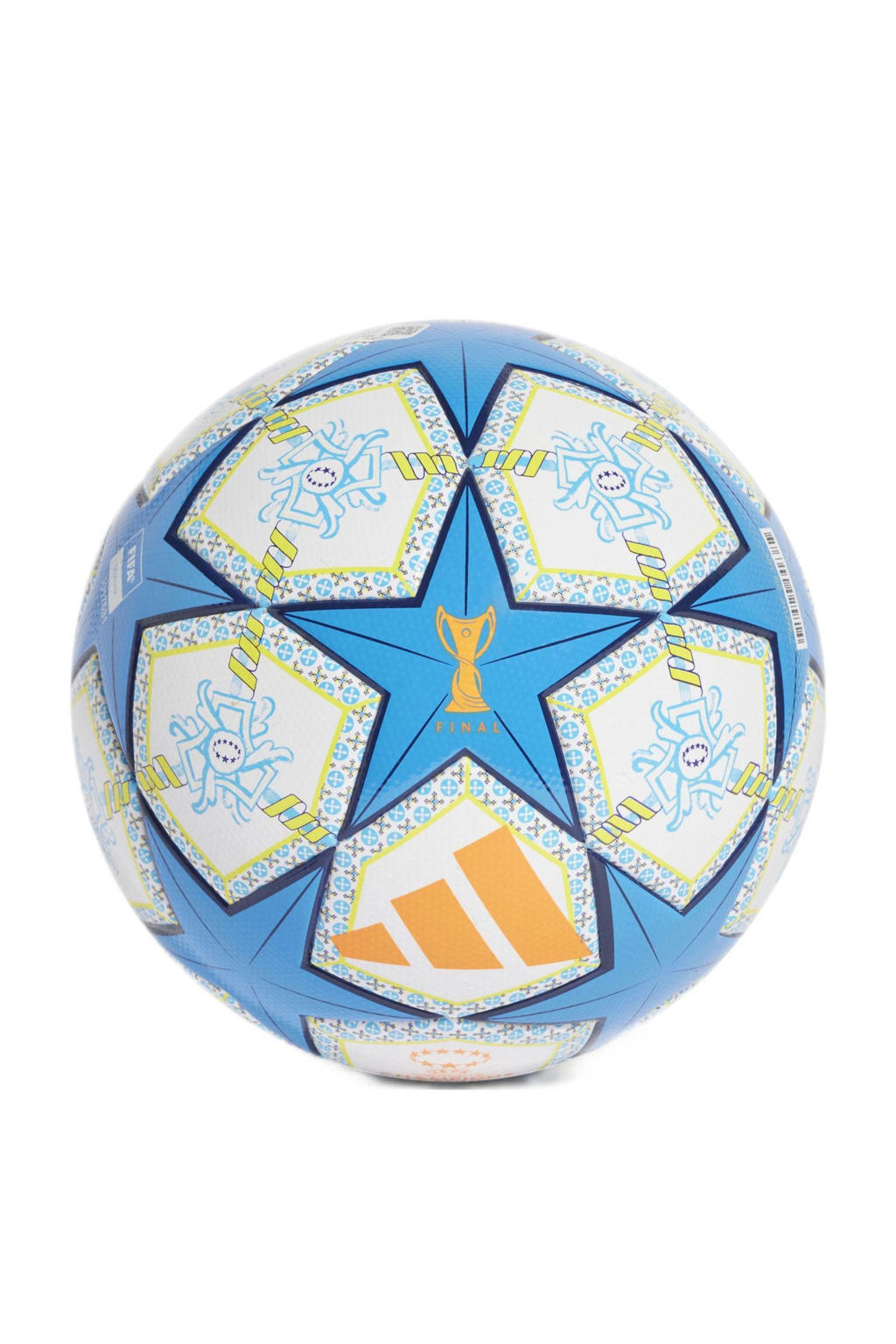 adidas Performance   voetbal Women UEFA Cup League wit/lichtblauw maat 5