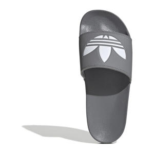 Adilette  badslippers grijs/wit