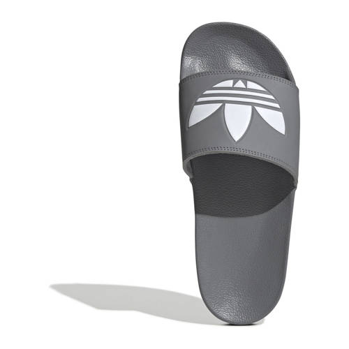 adidas Originals Adilette badslippers grijs/wit afbeelding
