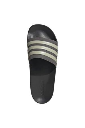 Adilette badslippers antraciet/grijs