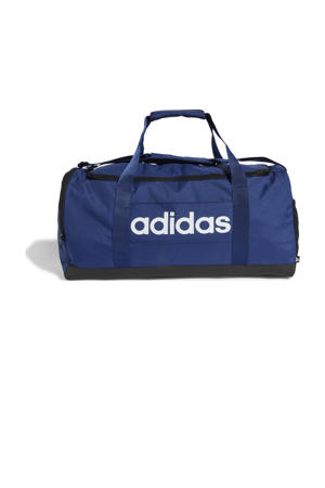   sporttas Linear Duffle M 39L blauw/wit